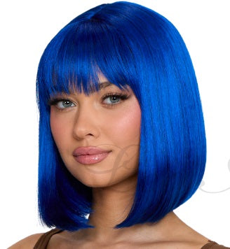 Wig, Angled Bob Blue
