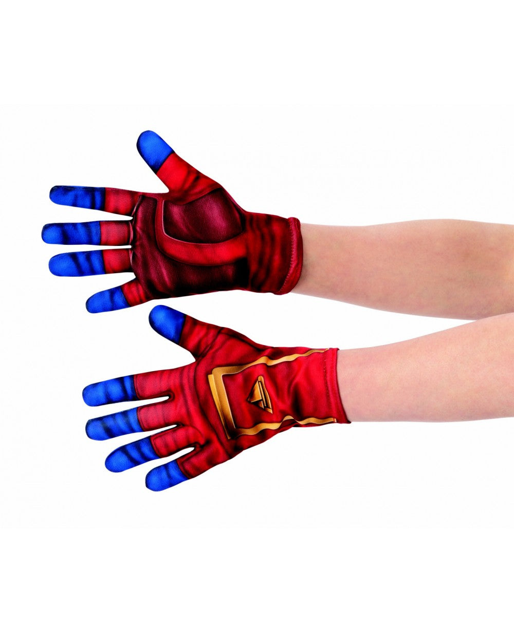 Gloves, Captain Marvel-Red Blue Gol : ADult