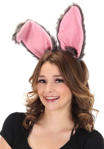 Headband, Bendy Bunny Ears Grey