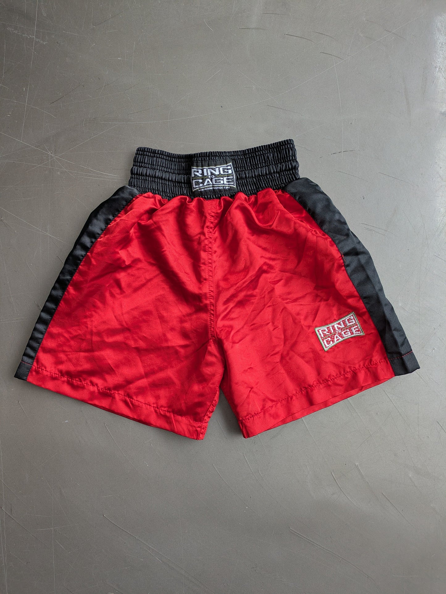 Shorts, Boxer Red & Black