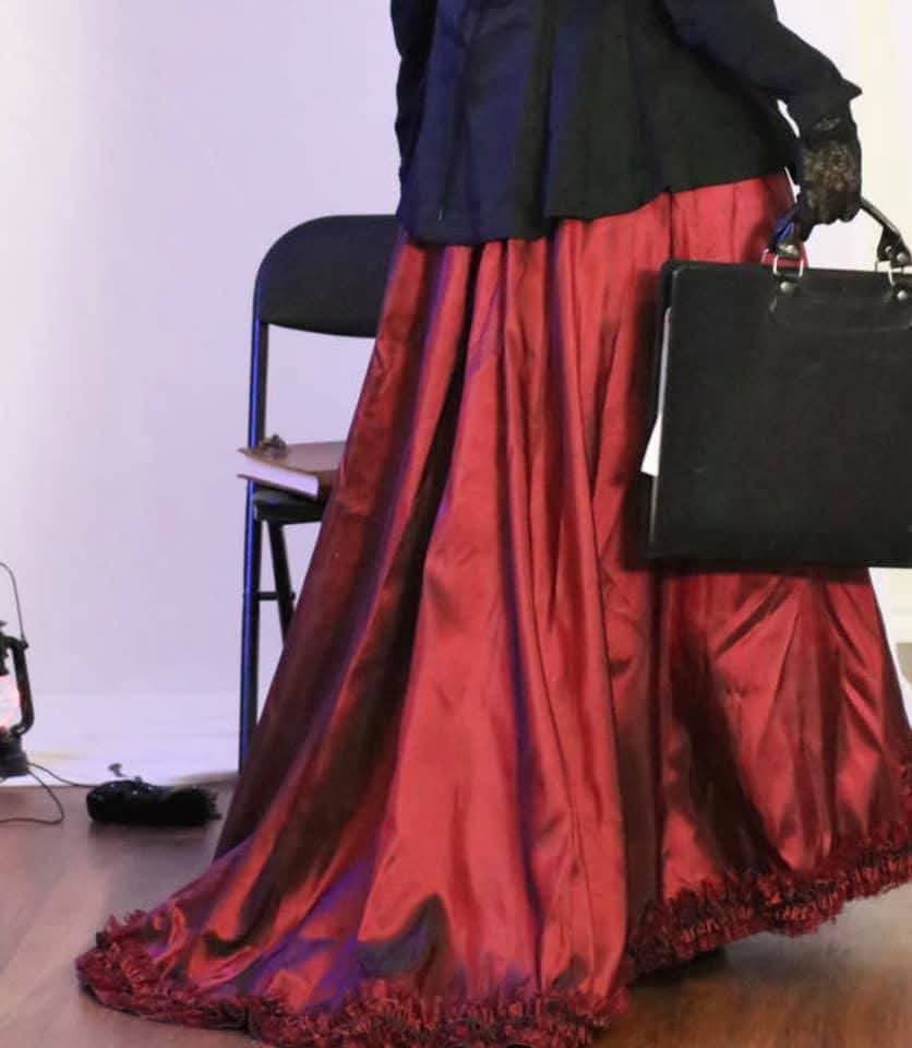 Skirt, Taffeta Burgundy