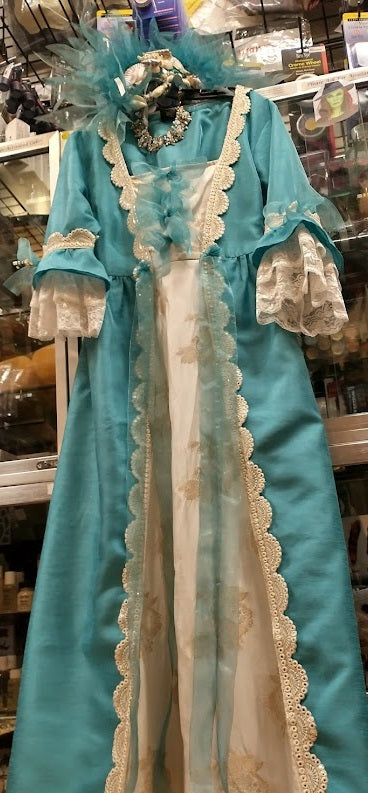 Gown, 18th century Charlotte, Embellished