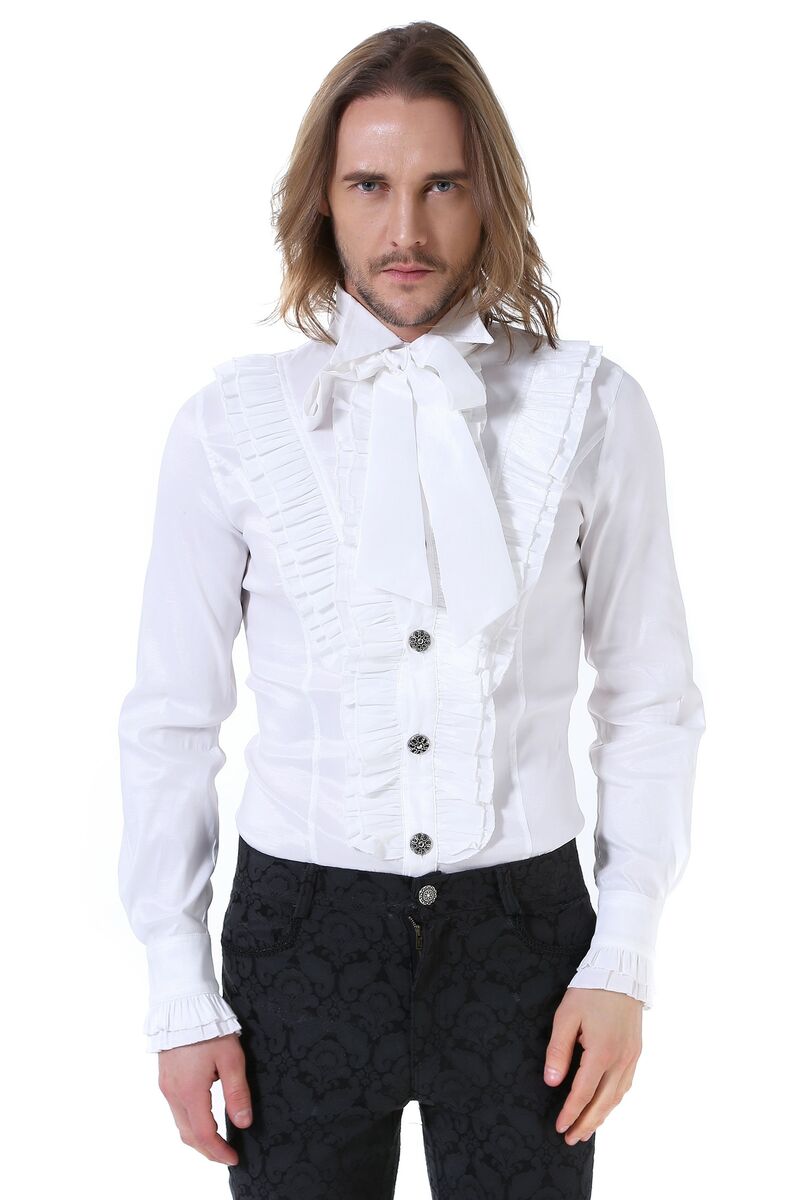 Shirt, Victorian Aristocrat 3XL / White Shirt, Victorian Aristocrat 3XL / White