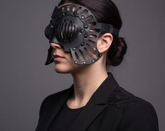Leather Mask, Falconer Black
