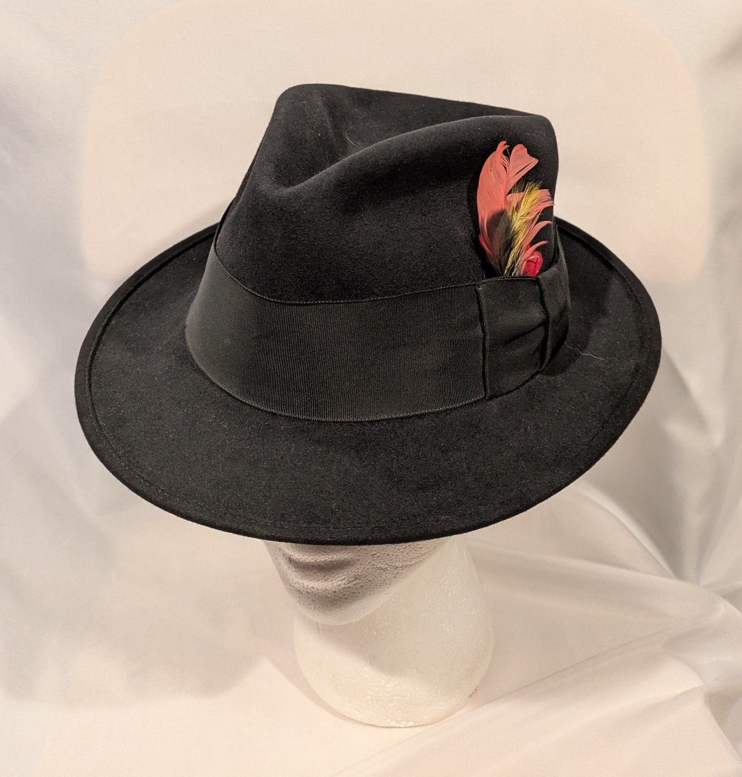 Hat, Fedora Vintage Black 1