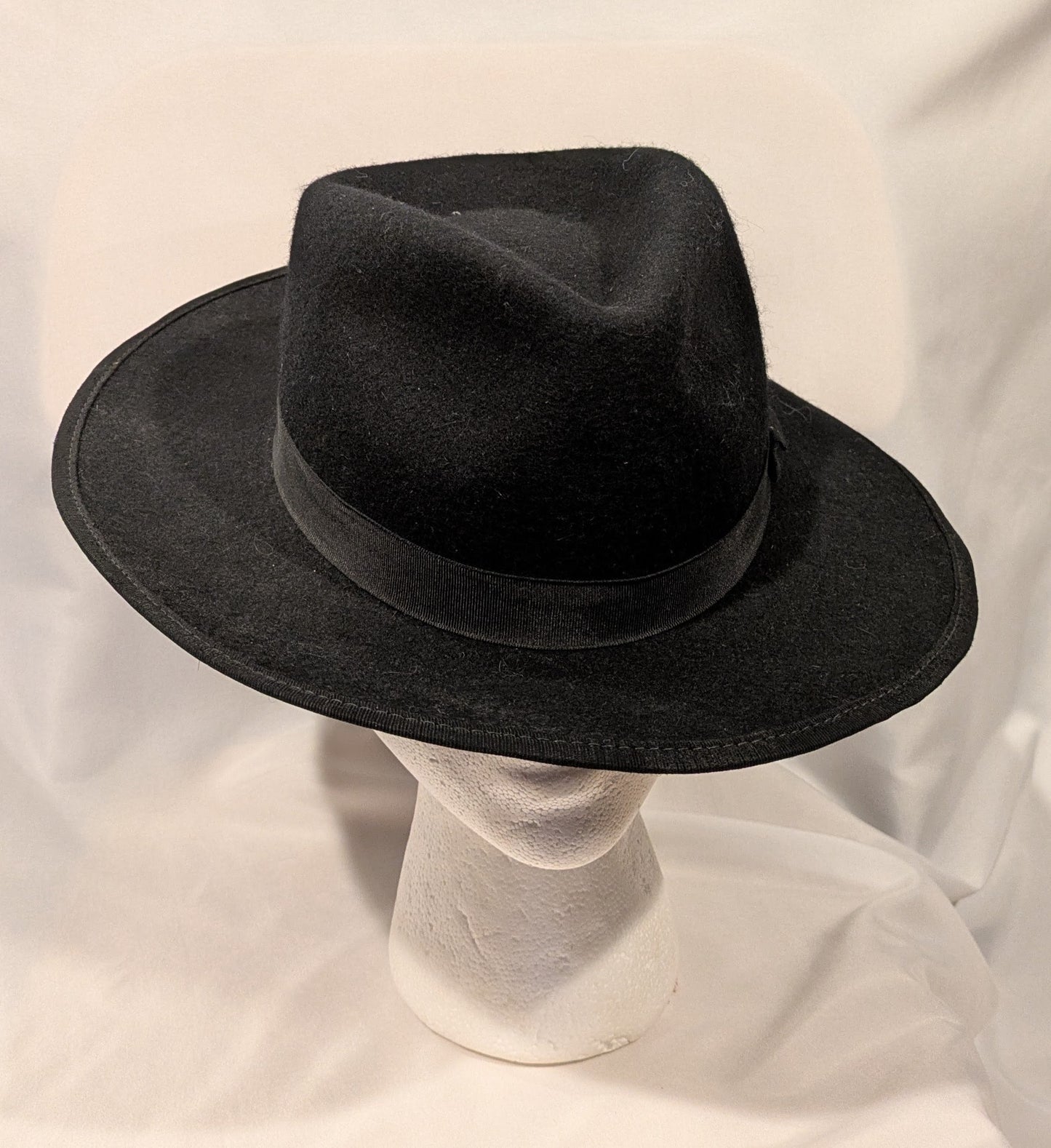 Hat, Fedora Vintage Black 2