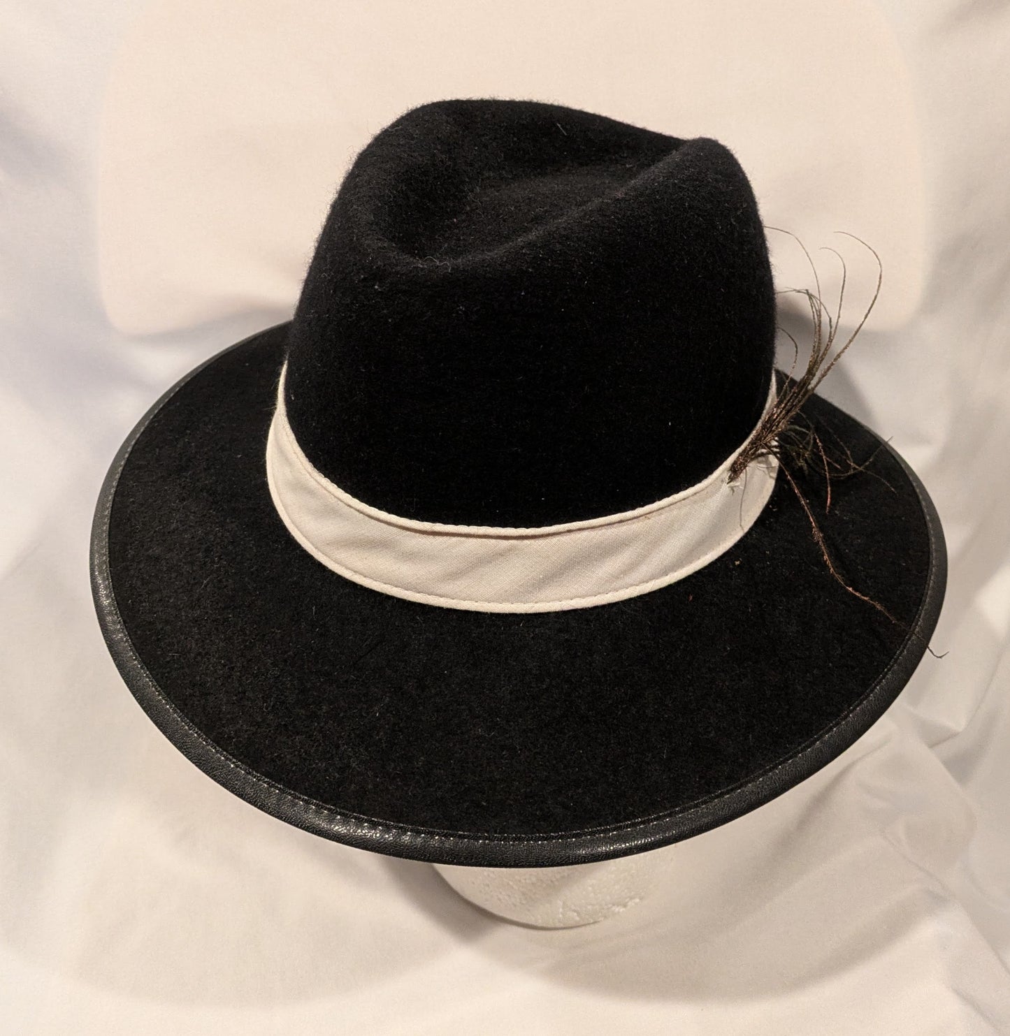 Hat, Fedora Vintage Black 3