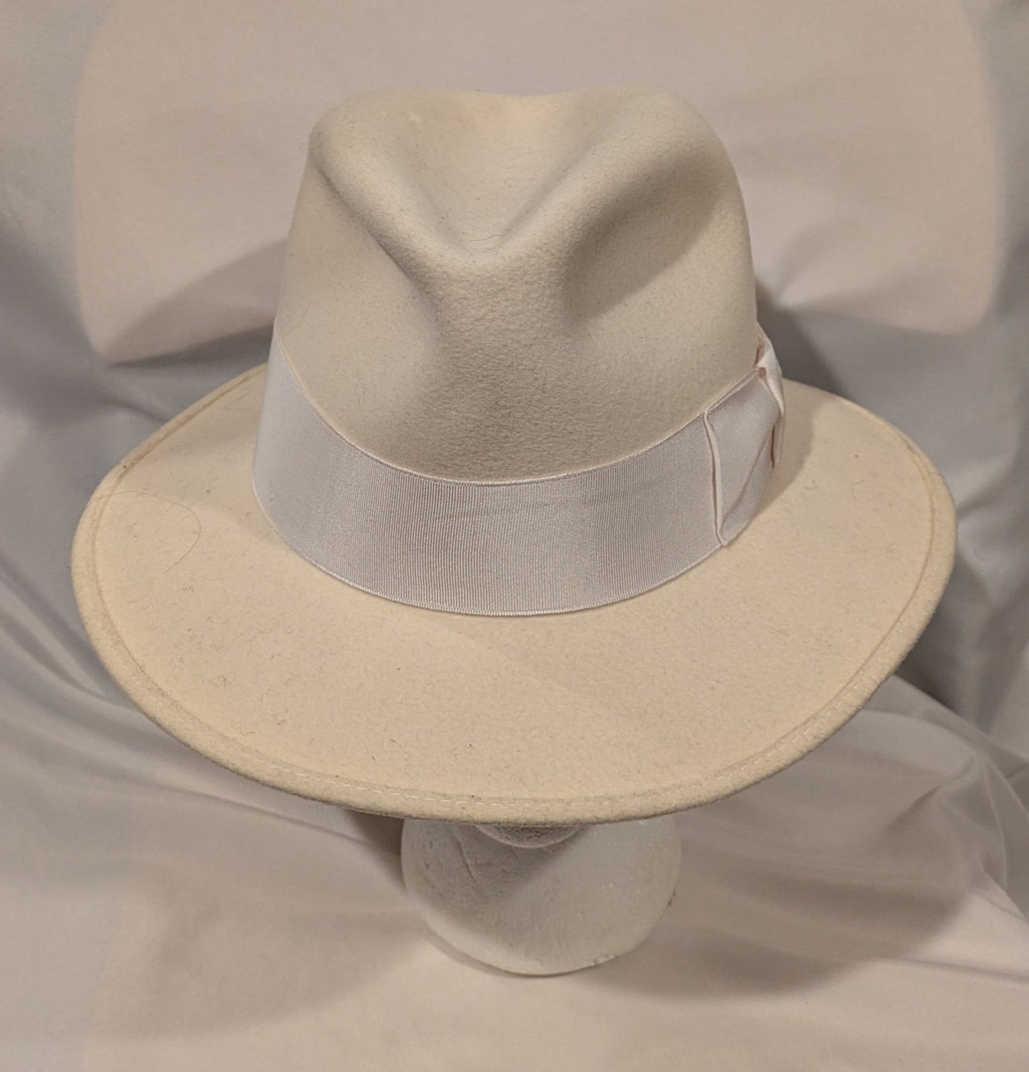 Hat, Fedora Vintage Ivory