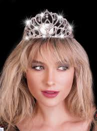 Tiara, Rhinestone LED Teardrop