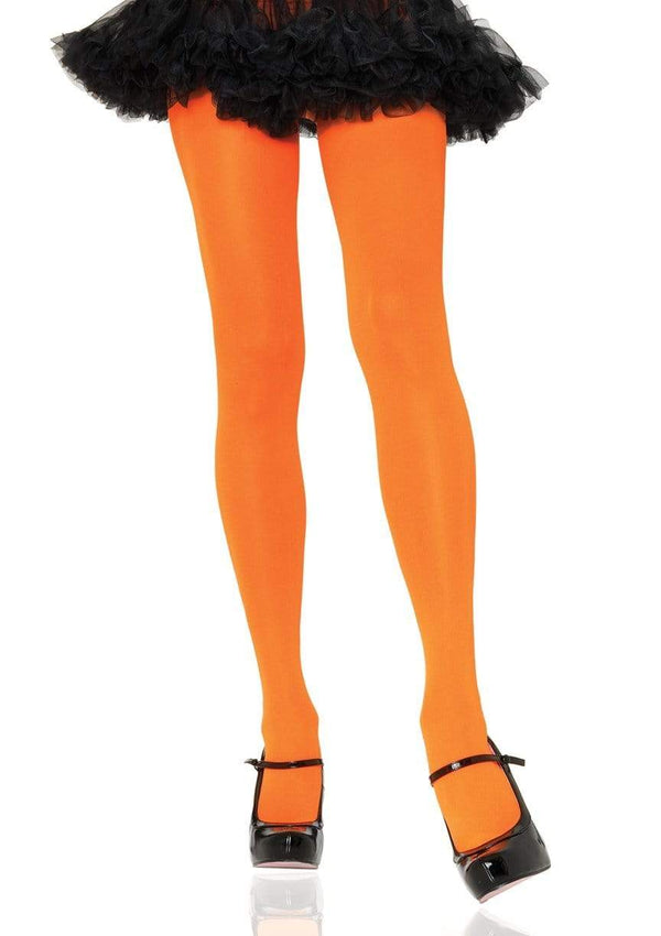 Tights, Nylon Opaque Orange
