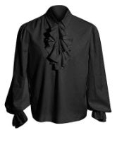 Shirt, Ruffle Pirate Westly Black
