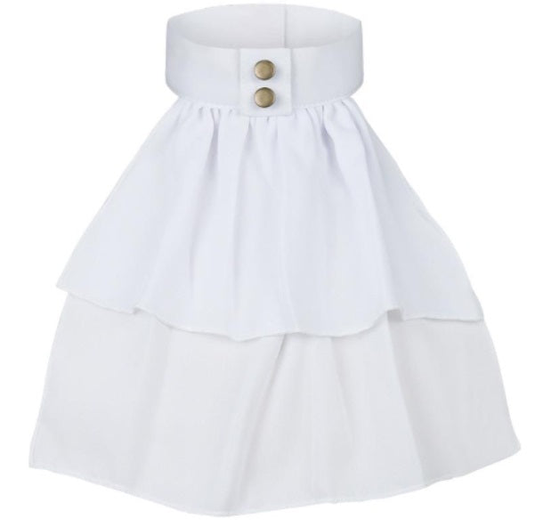 Jabot, Ruffles Simple White