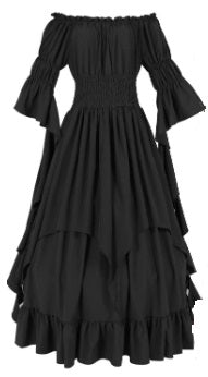 Dress, Chemise Tiered Black