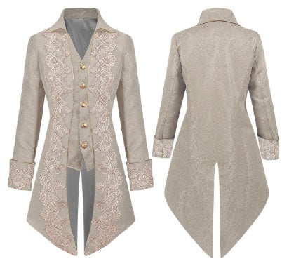 Coat, 18th cen Ivory w/ Vest