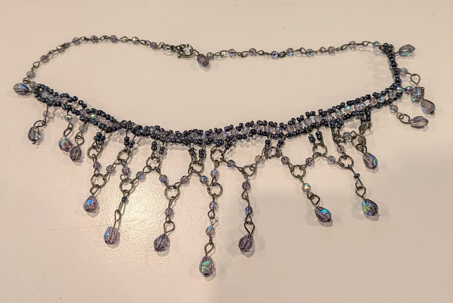 Beaded Choker, Petite AB Multi
