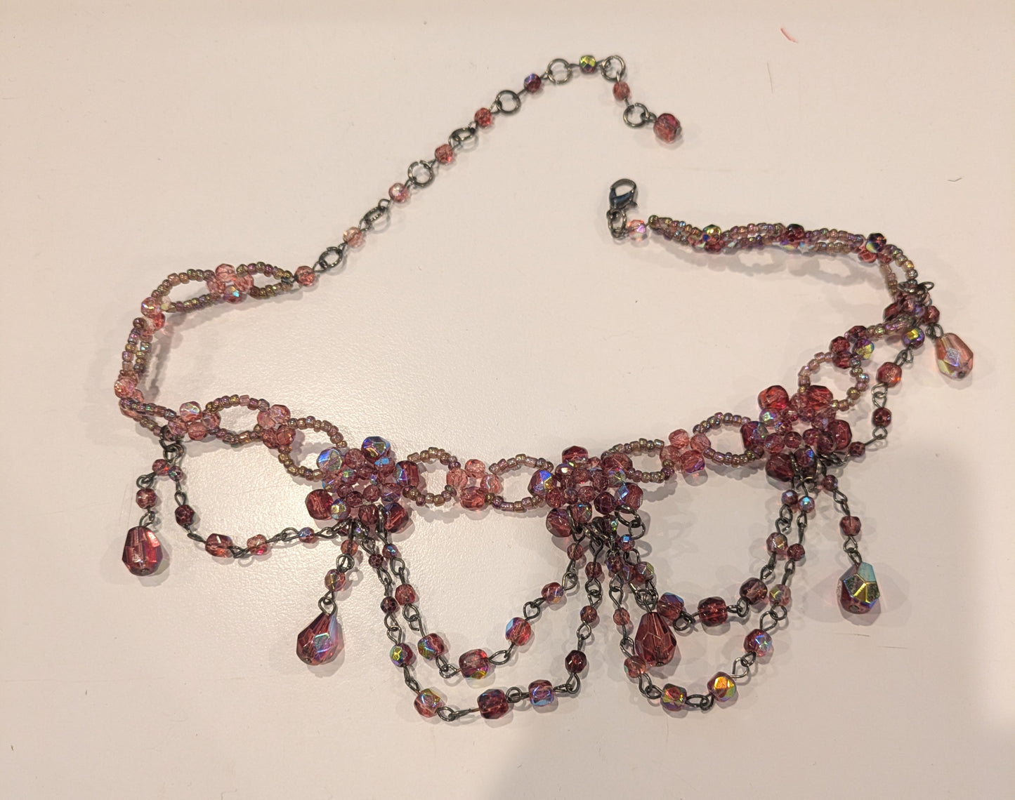 Beaded Choker, Victorian Amethyst