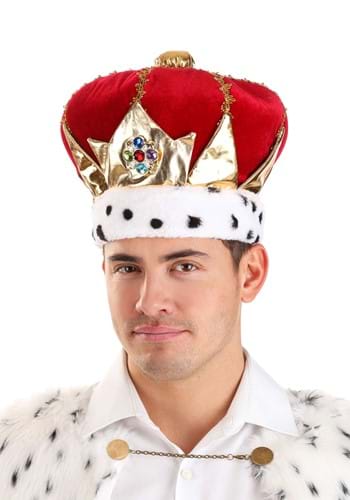 Crown, King Plush-Red Gold