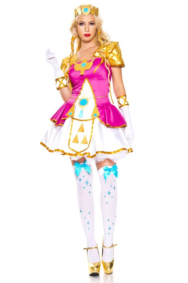 strapless open back dress Dress, Princess Zelda-Hot Pink : XS – A Masquerade Costume