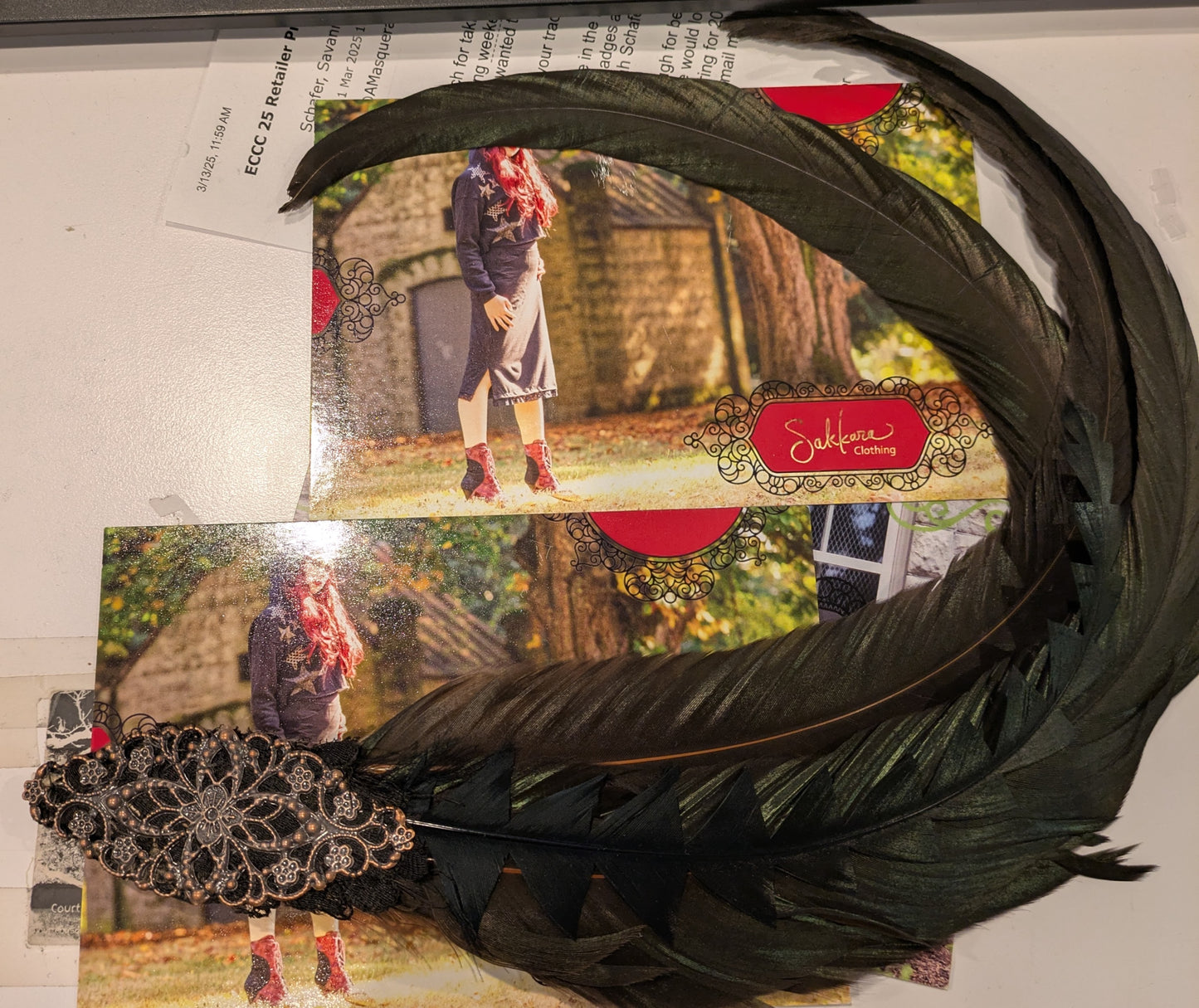 Fascinator, Steampunk Raven