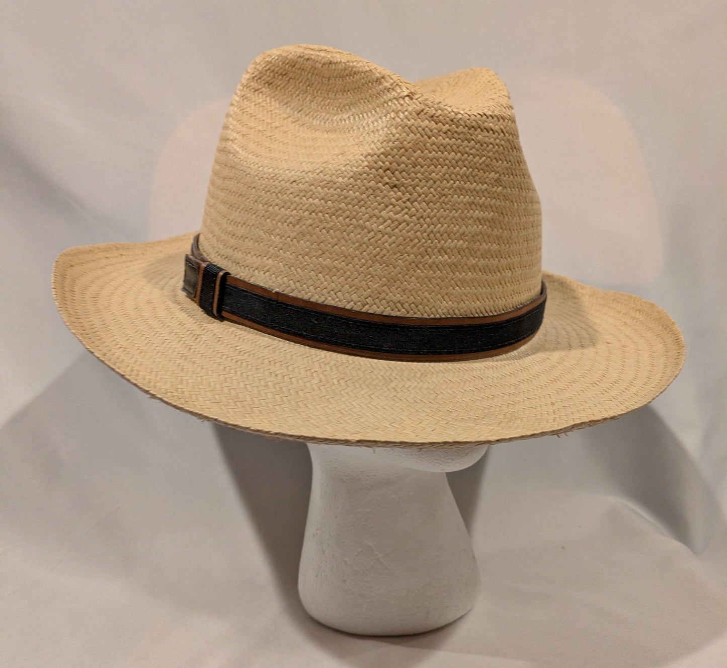 Hat, Straw Fedora Vintage 23"