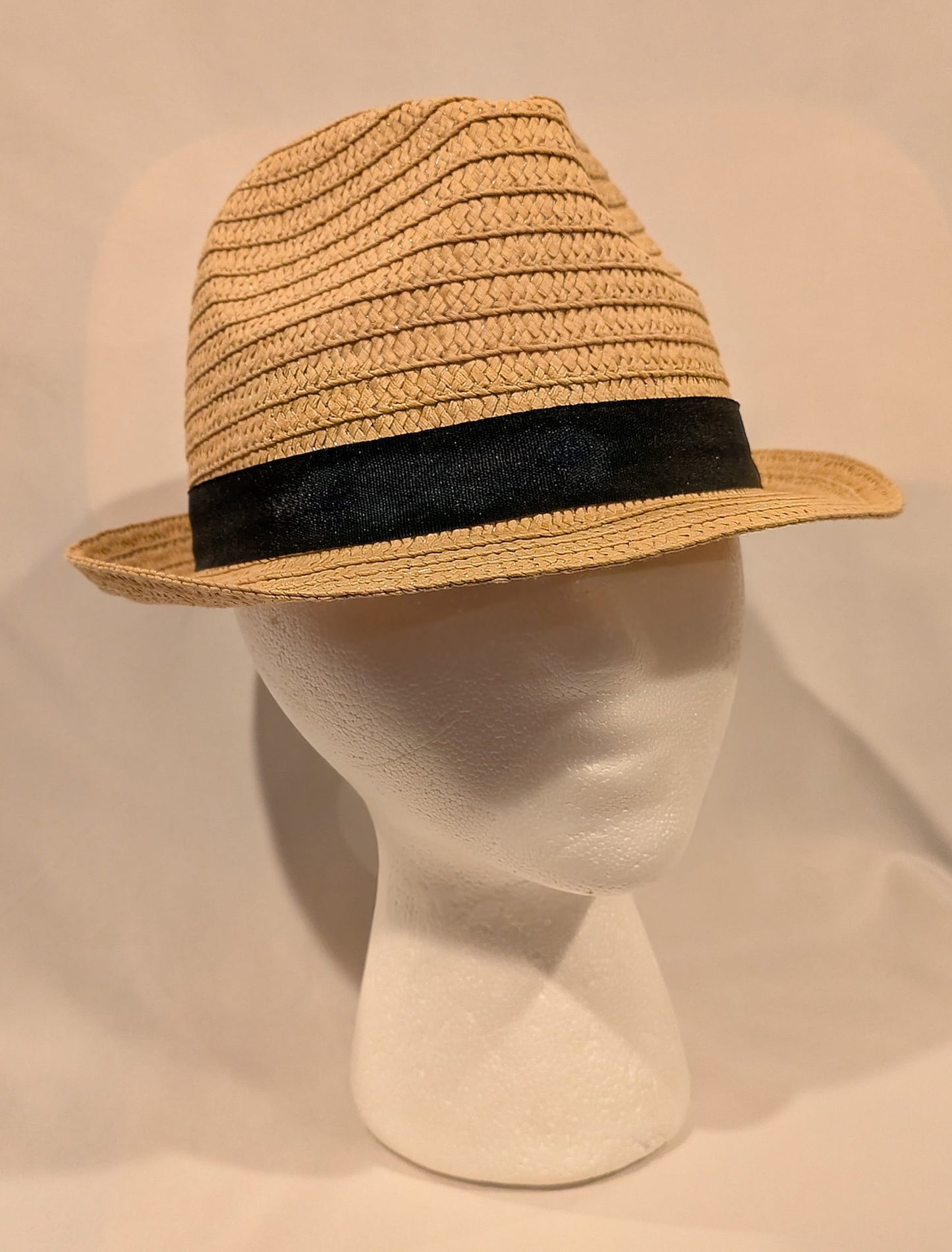Hat, Straw Trilby Used 22"