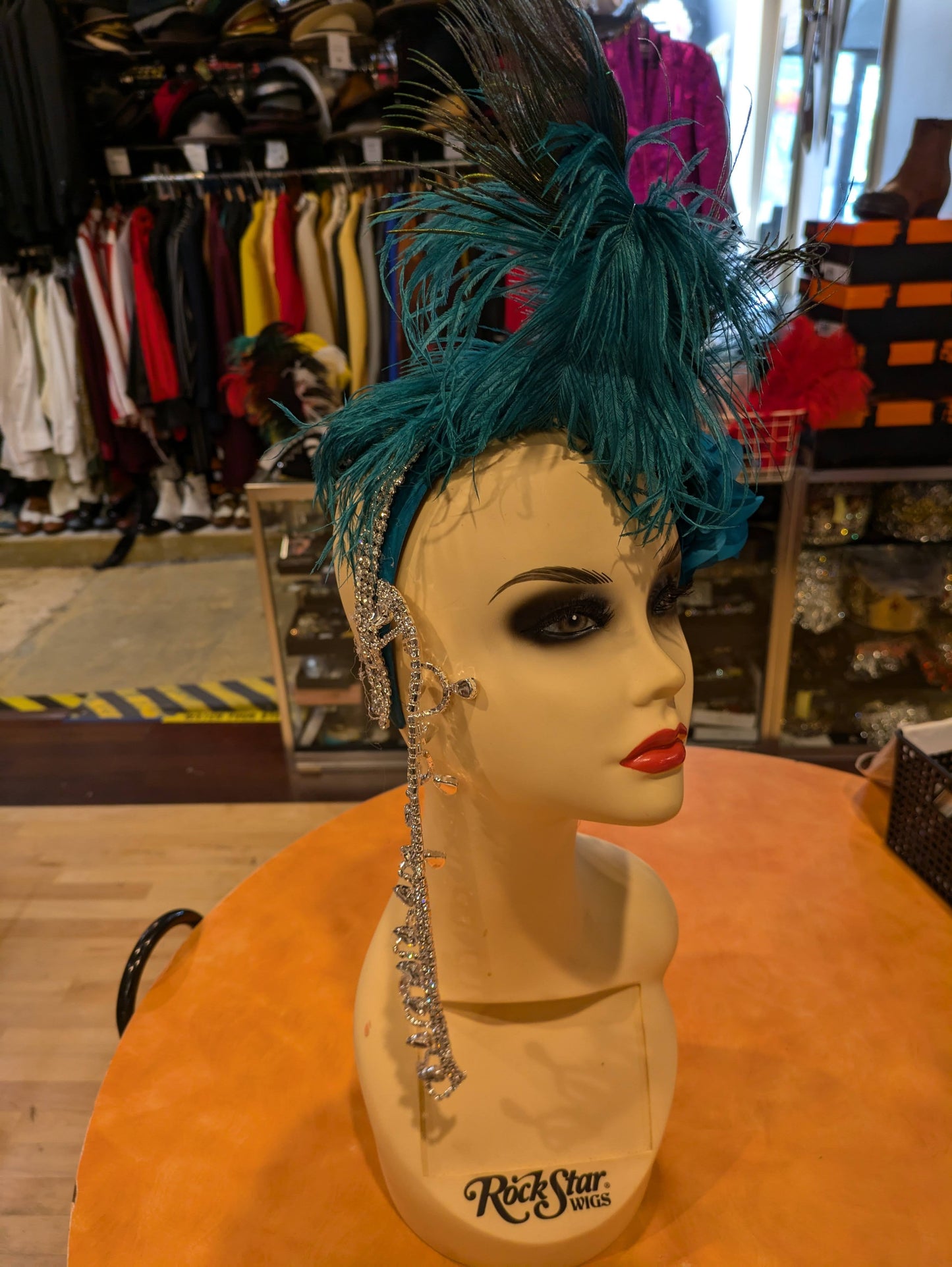 Fascinator, Peacock Rhinestones