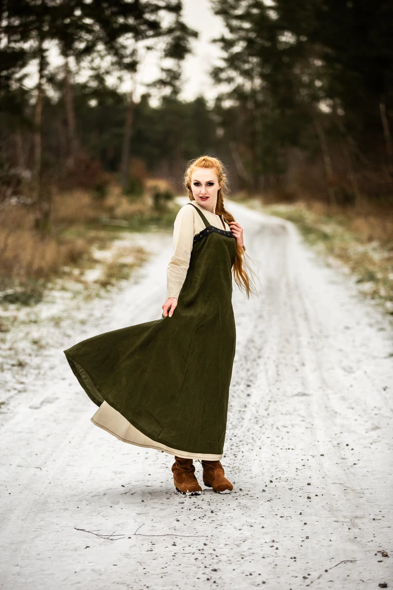 Viking linen Overdress Alena Green XXL/XXXL Viking linen Overdress Alena Green XXL/XXXL
