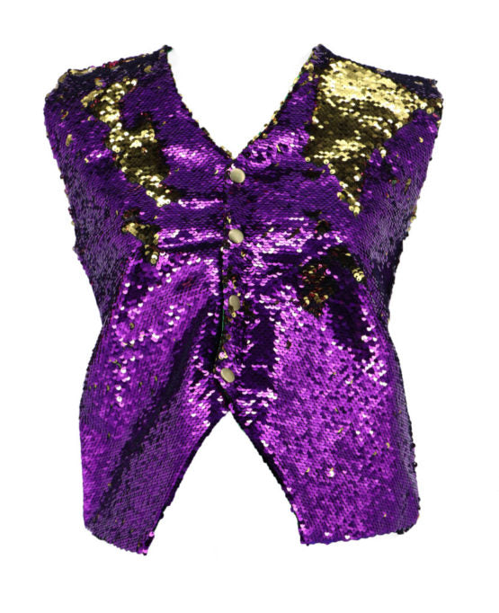 Vest, Reversible Sequin- : L