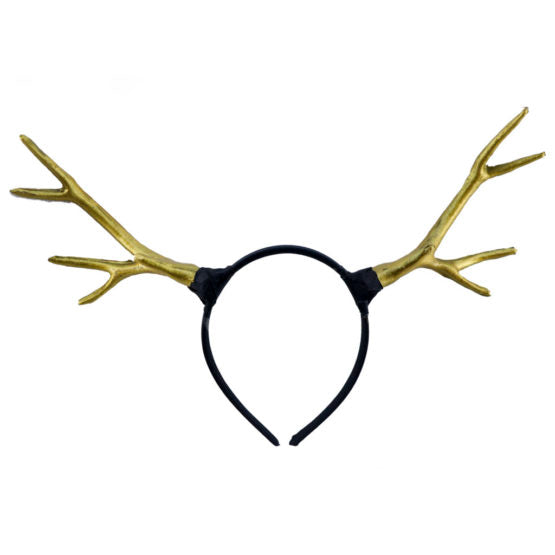 Antlers, Gold Deer Black & Gold