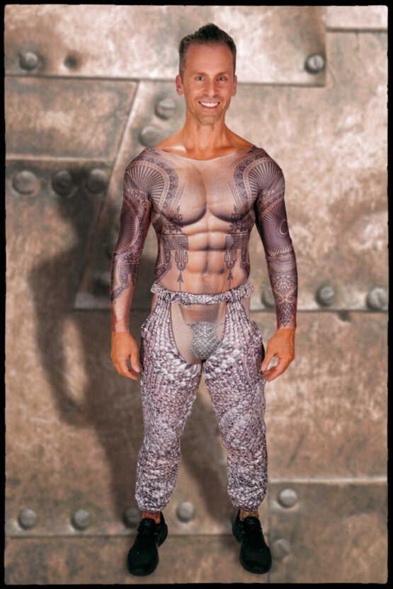 Bodysuit, Tattoo Rhinestone 2pc