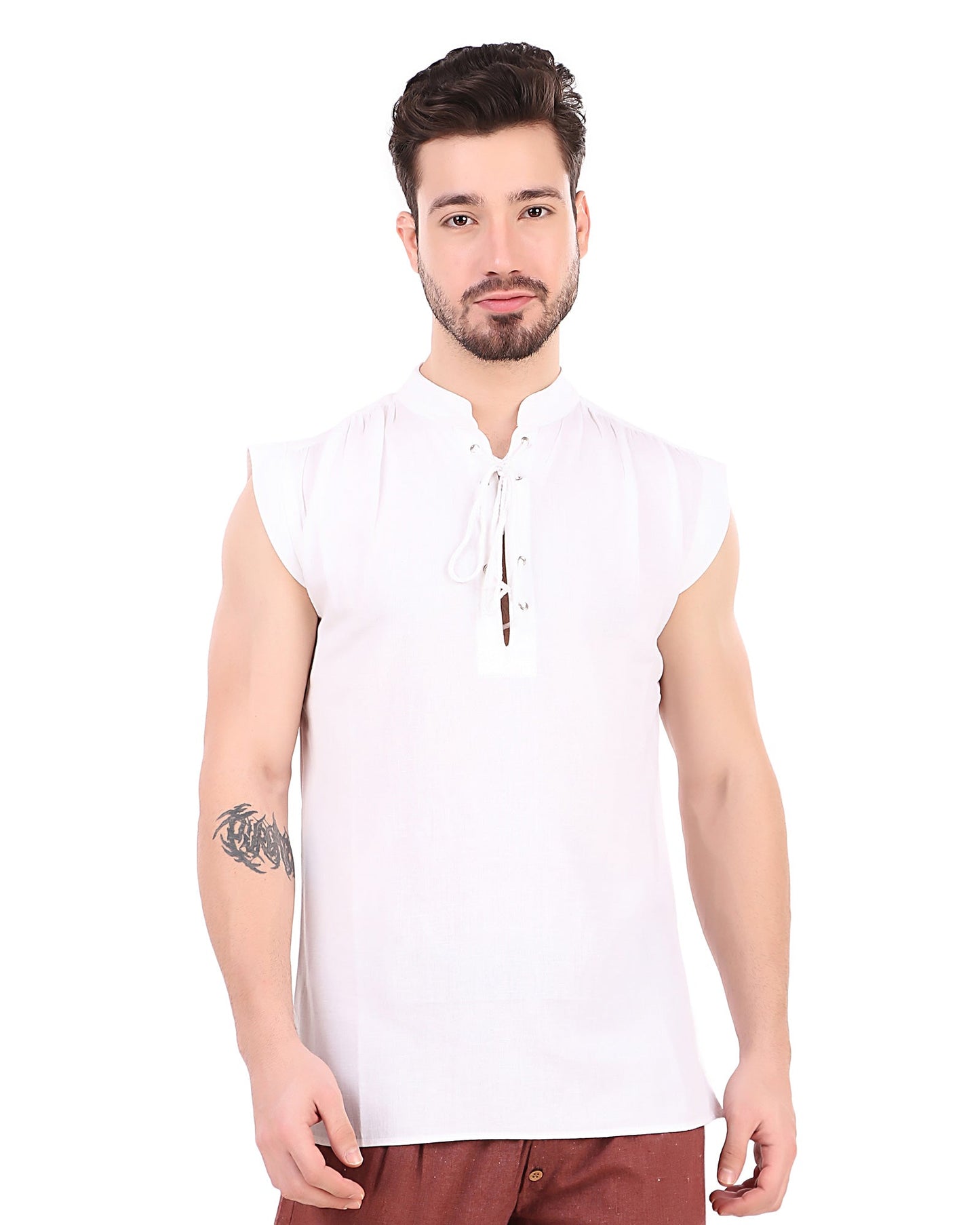 Shirt, Sleeveless Pirate WHT S