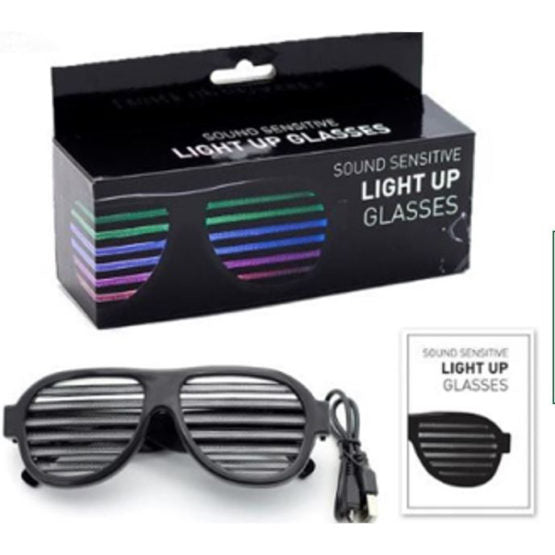 Glasses, Light Up-White