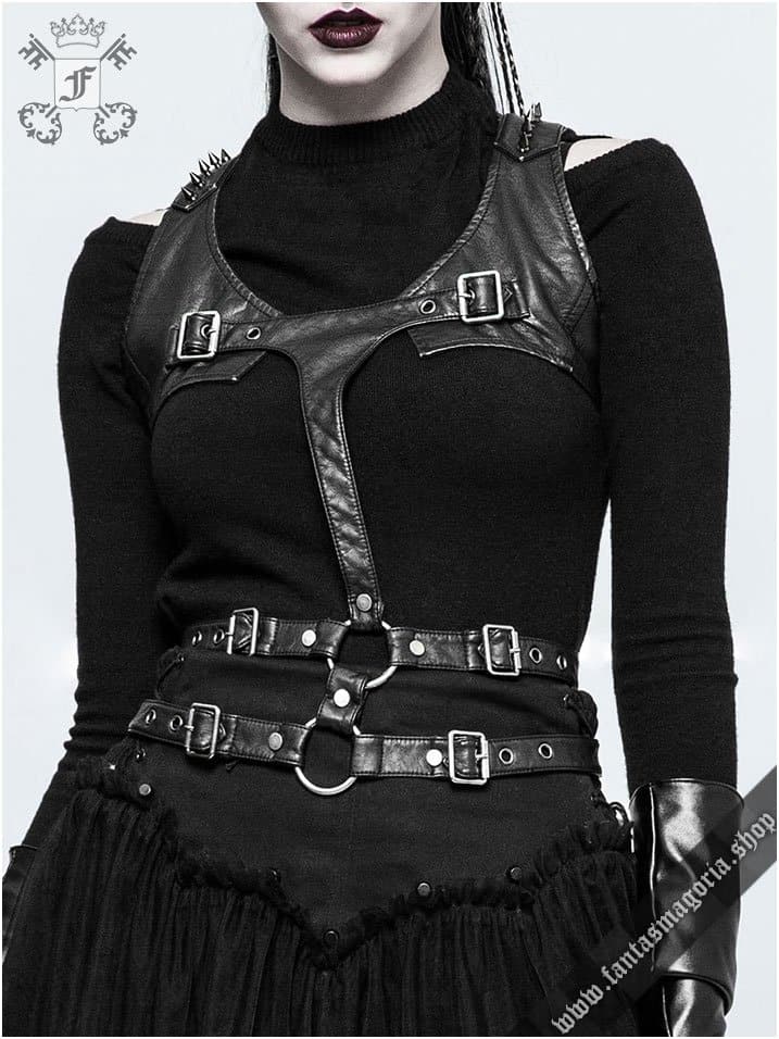 Harness Belt Chest Vest- : L