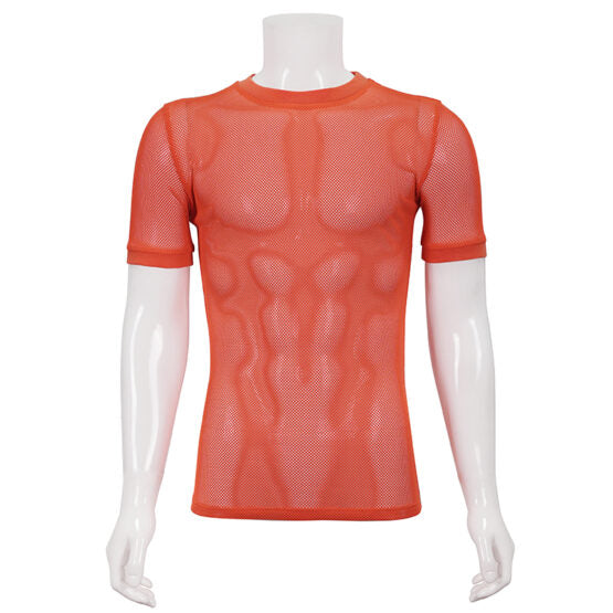 Shirt, Mesh Neon Orange- : Large