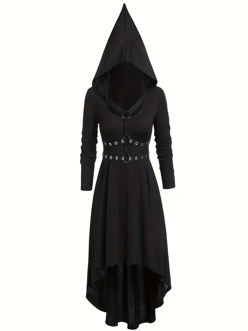 Dress, Hooded Black XL