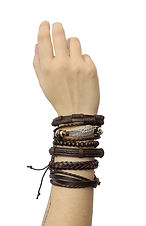 Bracelets, Leatherlike Stacking