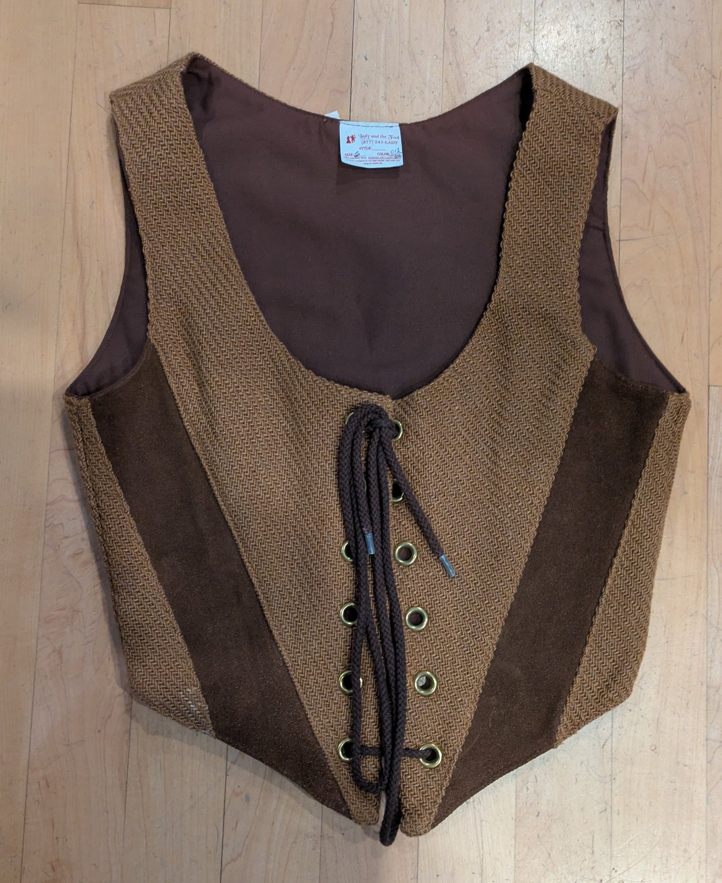 Bodice, Mustard Leather sz 6