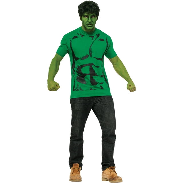 T-shirt, The Hulk with Wig-Green : L adult