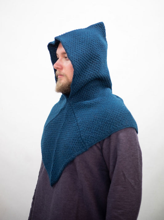 Hood, Asbjorn Petrol Blue