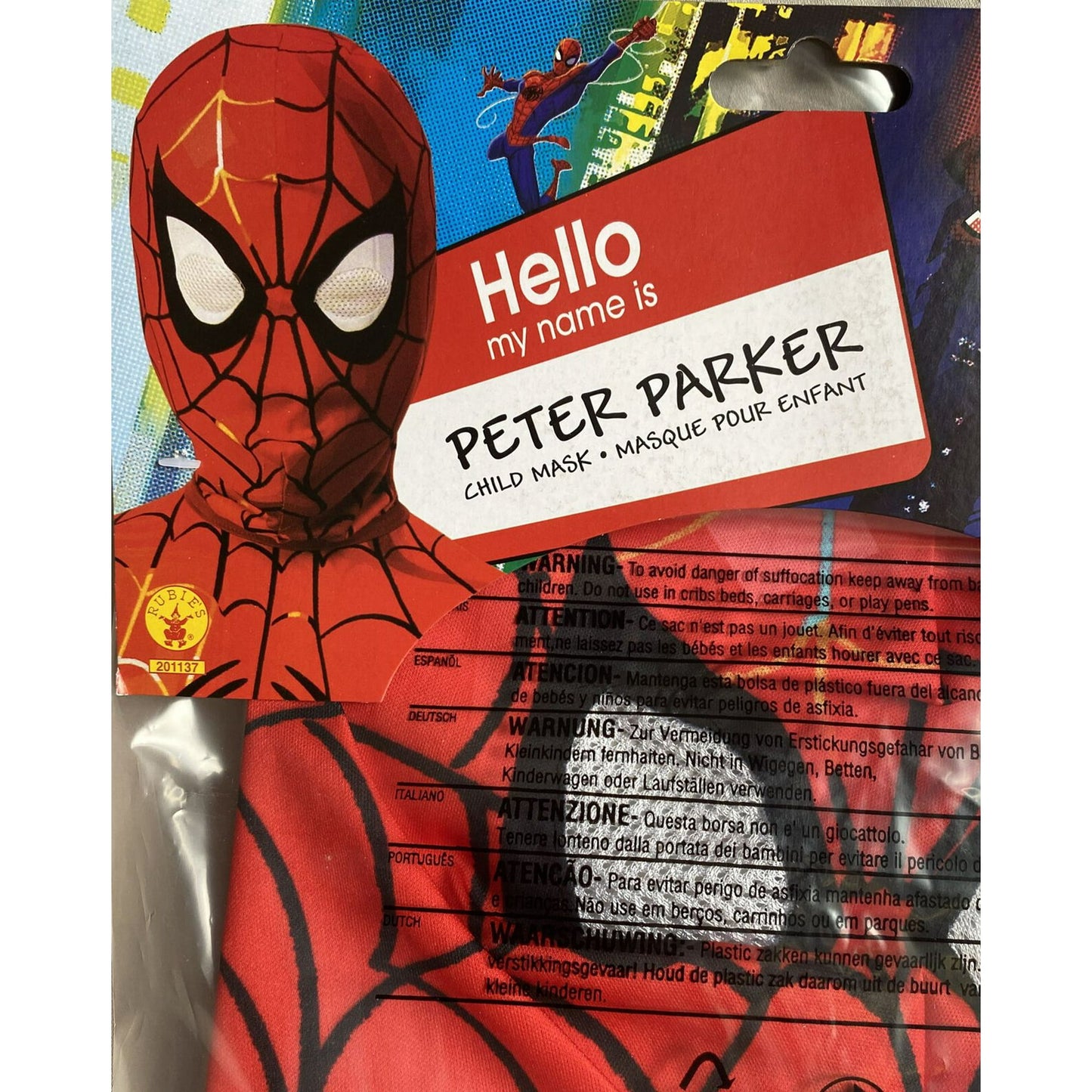 Mask, Spider-man Peter Parker-Red Black : Child