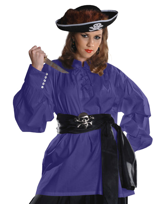 Shirt, Grace O' Malley Poet Blue