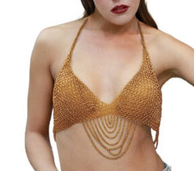 Chainmail halter top-  : os