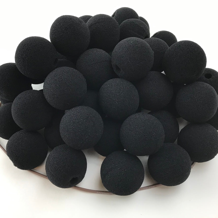 Nose, Clown foam ball Black