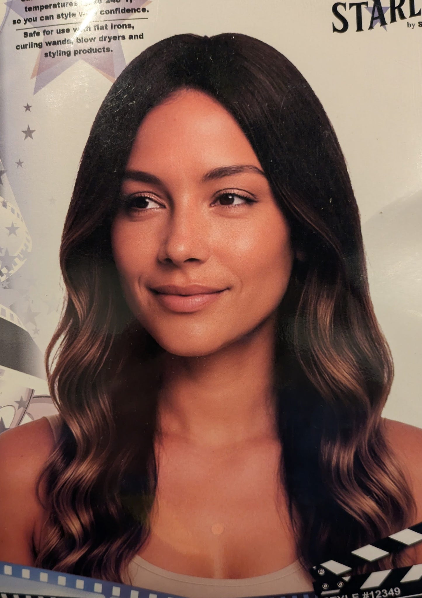 Wig, Long Brown Highlights