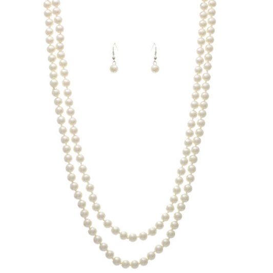 Necklace, Pearl Flapper-  : os