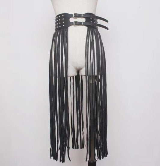 Belt, Studded Fringe