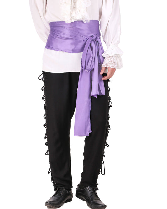 Pirate Sash, Pirate Dressing Mauve Satin