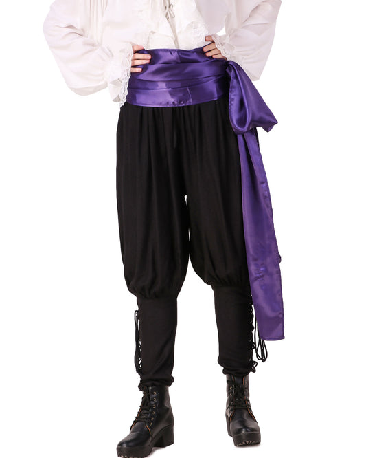 Pirate Sash, Pirate Dressing Purple Satin