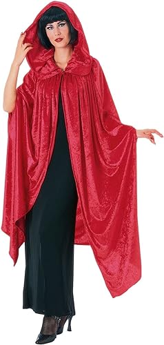 Cape, Velvet, Red 63"-Red : NS