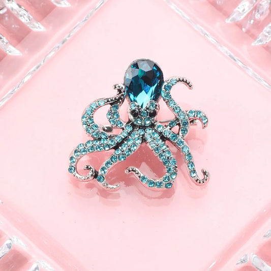 Brooch, Octopus Gems